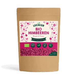 Gefriergetrocknete Himbeeren Bruch Verpackung
