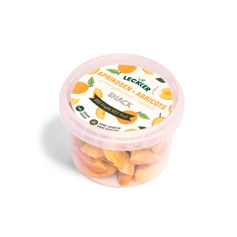 gefriergetrocknete Aprikose Snack-Dose