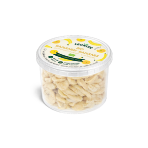 gefriergetrockneter bananen snack bio