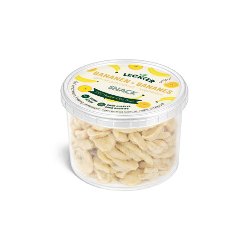 gefriergetrockneter bananen snack