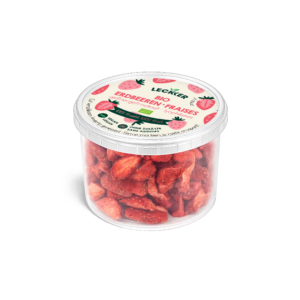 gefriergetrockneter erdbeeren snack bio