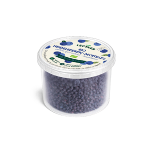 gefriergetrocknete Heidelbeeren snack dosen