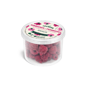 gefriergetrockneter himbeeren snack