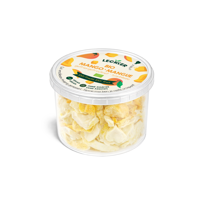 gefriergetrockneter mango snack bio